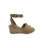 Sandale dama M&S, 39, material textil, bej