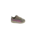 Adidasi copii Puma, 22, imitatie de piele, material textil, gri