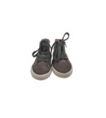 Tenisi copii Zara, 21, piele intoarsa, material textil, gri - imagine 3