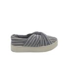 Espadrile dama H&M, 39, material textil, alb albastru