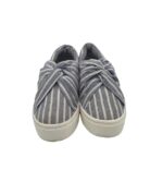 Espadrile dama H&M, 39, material textil, alb albastru - imagine 3