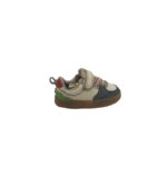 Adidasi copii Clarks, 21, piele intoarsa, piele, alb albastru