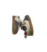 Adidasi copii Clarks, 21, piele intoarsa, piele, alb albastru - imagine 4