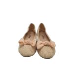 Balerini dama Lilly, 42, material textil, crem - imagine 3