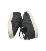 Adidasi dama Adidas, 39, imitatie de piele, material textil, negru - imagine 4