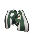 Adidasi dama Champion, 39, imitatie de piele, alb verde - imagine 4