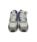 Adidasi barbati  42, imitatie de piele, material textil, alb gri - imagine 3