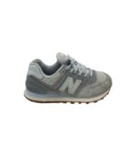 Adidasi dama New Balance, 38, piele intoarsa, material textil, gri