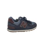 Adidasi barbati New Balance, 43, piele intoarsa, material textil, albastru