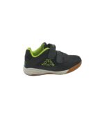 Adidasi copii Kappa, 33, imitatie de piele, material textil, negru
