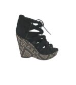 Sandale dama Graceland, 37, material textil, negru