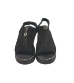 Sandale dama Venice, 38, material textil, negru - imagine 3