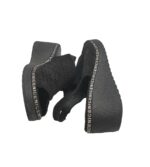 Sandale dama Venice, 38, material textil, negru - imagine 4
