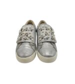 Adidasi dama 40, imitatie de piele, gri - imagine 3