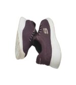 Adidasi dama Skechers, 38, material textil, maro - imagine 4