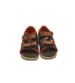 Sandale copii Clarks, 29, material textil, piele, gri portocaliu - imagine 3