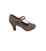 Pantofi dama Graceland, 38, material textil, bej