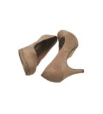Pantofi dama Tamaris, 39, material textil, bej - imagine 4