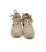 Adidasi dama 38, imitatie de piele, bej - imagine 3