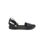 Sandale dama 38, imitatie de piele, negru