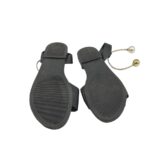 Sandale dama 38, imitatie de piele, negru - imagine 5