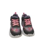 Adidasi copii Skechers, 33, material textil, roz negru - imagine 3