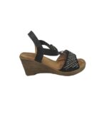 Sandale dama Cityline, 40, material textil, negru