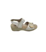Sandale dama Meisi 37, 23, piele, alb