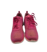 Adidasi dama Skechers, 40, material textil, roz - imagine 3