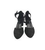Sandale dama 36, material textil, negru - imagine 3