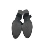 Sandale dama 36, material textil, negru - imagine 5