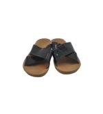 Saboti dama 36, imitatie de piele, negru - imagine 3