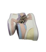 Adidasi dama 41, imitatie de piele, alb roz - imagine 4