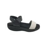 Sandale dama Walkmaxx, 42, imitatie de piele, alb negru