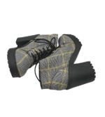 Botine dama H&M, 38, material textil, gri - imagine 4