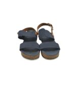 Sandale dama Punch, 36, imitatie de piele, bleumarin - imagine 3