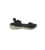 Sandale dama 41, material textil, negru