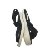Sandale dama 41, material textil, negru - imagine 4