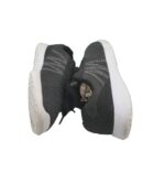 Adidasi dama 39, material textil, gri negru - imagine 4