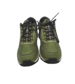 Adidasi barbati Giesswein, 40, imitatie de piele, material textil, verde - imagine 3