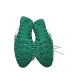 Adidasi dama 38, imitatie de piele, material textil, alb verde - imagine 5