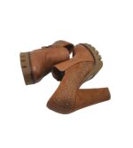 Pantofi dama Wellspring, 35, imitatie de piele, material textil, maro - imagine 4