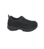 Mocasini barbati Land'S End, 42, piele intoarsa, negru
