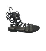 Sandale dama Catwalk, 40, imitatie de piele, negru