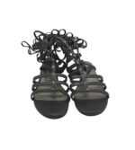 Sandale dama Catwalk, 40, imitatie de piele, negru - imagine 3