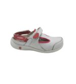 Saboti dama Oxypas, 40, imitatie de piele, piele, alb