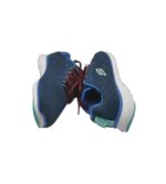 Adidasi dama Skechers, 36, material textil, albastru - imagine 4