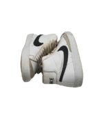 Tenisi dama Nike, 36, imitatie de piele, piele intoarsa, alb - imagine 4