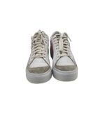 Tenisi dama Nike, 36.5, piele intoarsa, piele, alb - imagine 3