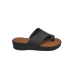 Saboti dama 39, imitatie de piele, negru